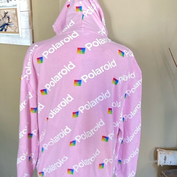 Polaroid hoodie womens M pink - Picture 6 of 8